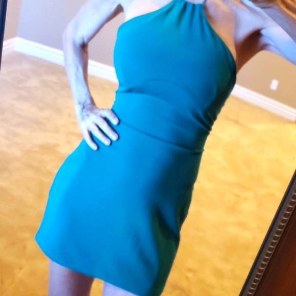 Tiger Mist Franc Corseted-back Green Halter dress, XS - Picture 2 of 16